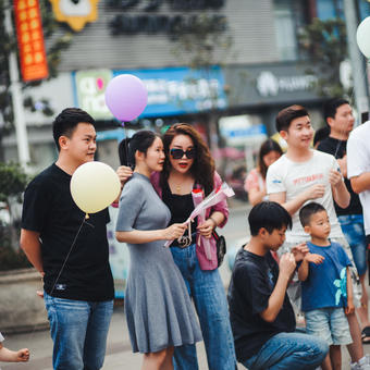 大连生日宴气球布置图片