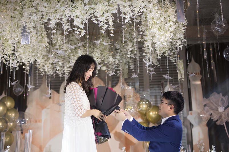 台北天台求婚派对布置图片，台北天台求婚派对布置案例图