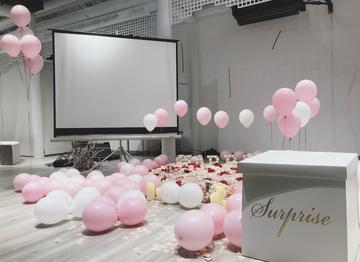粉色生日派对设计图