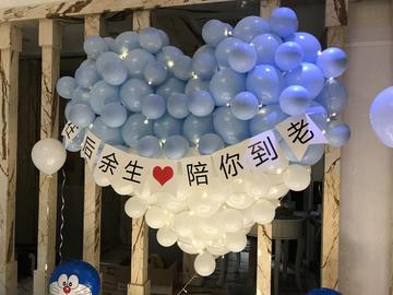 建鄴生日現場(chǎng)布置圖片