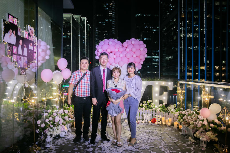 台北草坪求婚派对布置图片，台北草坪求婚派对布置案例图
