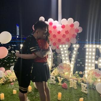 戶(hù)外生日布置房間圖片