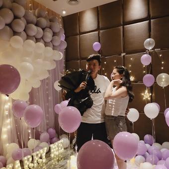 成都小型生日現場(chǎng)布置圖片