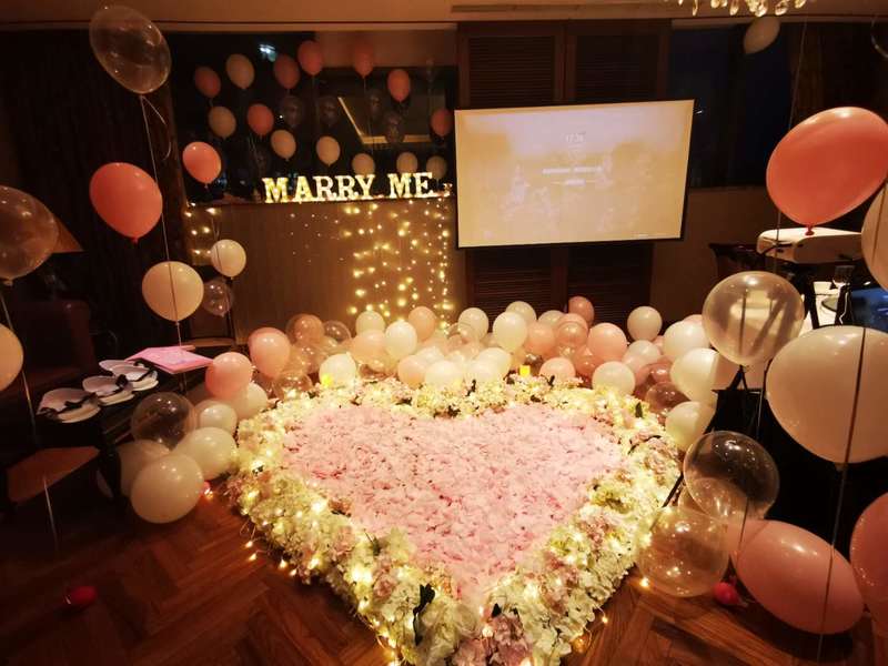 台北民宿粉色气球派对布置图片，台北民宿粉色气球派对布置效果图