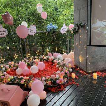 寶寶生日會(huì )餐桌布置圖片