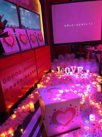 二人生日場(chǎng)景布置圖片