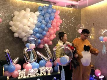 簡(jiǎn)單氣球布置生日圖片
