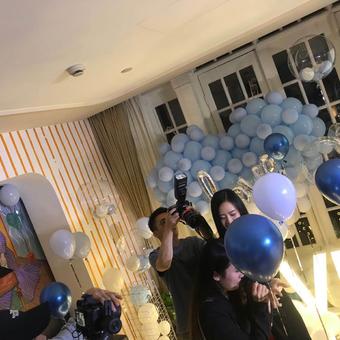 包間生日宴會(huì )布置圖片